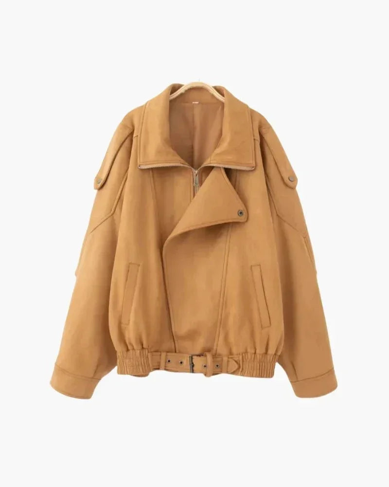 Vintage Suede Drape Jacket - Belfaire & Co.