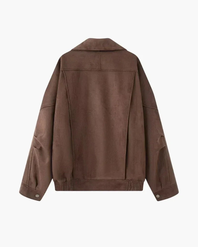 Vintage Suede Drape Jacket - Belfaire & Co.