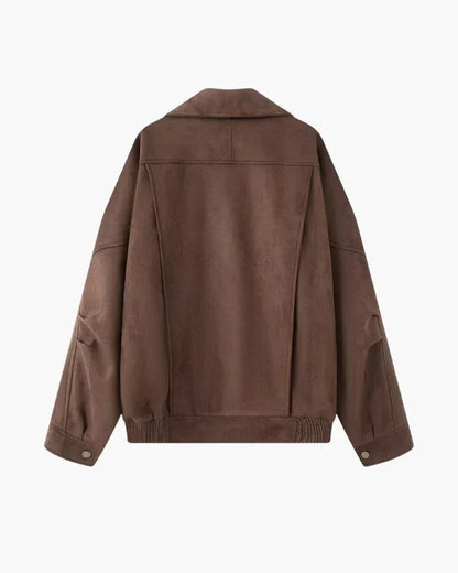 Vintage Suede Drape Jacket - Belfaire & Co.