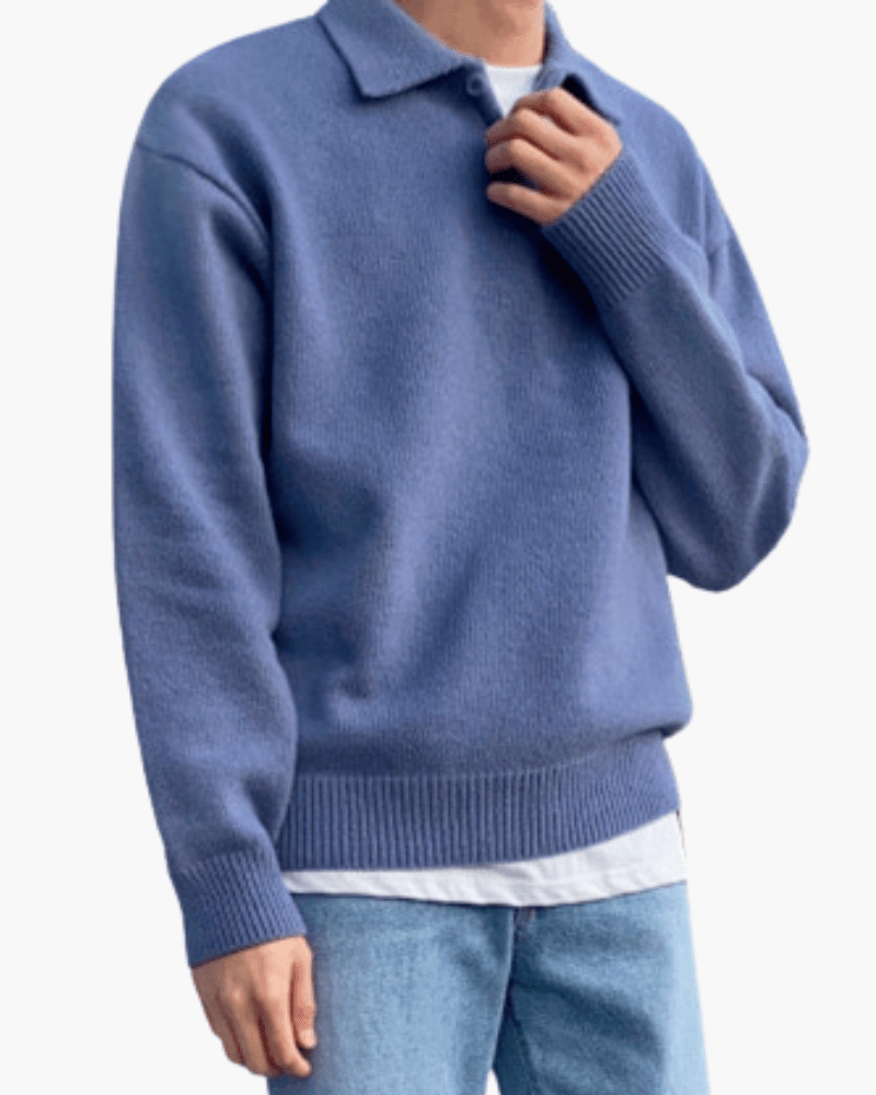 Woolen Button Half Zip - Belfaire & Co.