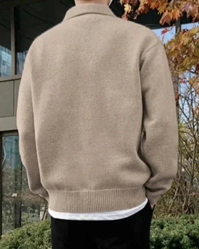 Woolen Button Half Zip - Belfaire & Co.