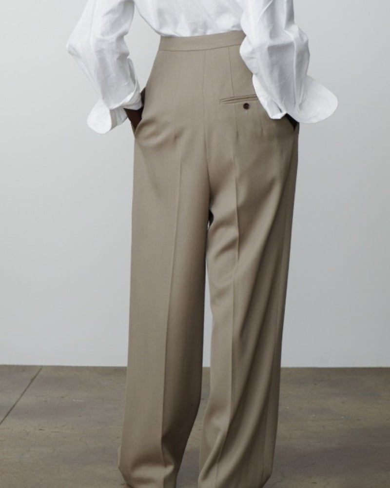 Woolen Oversized Pantalon - Belfaire & Co.