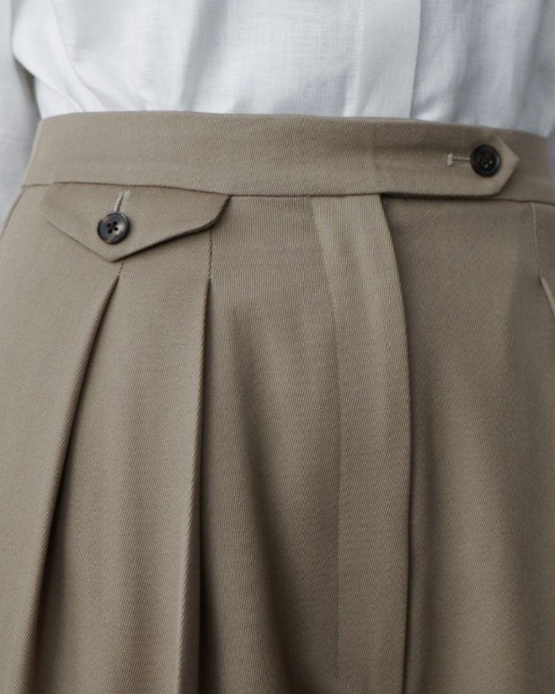 Woolen Oversized Pantalon - Belfaire & Co.