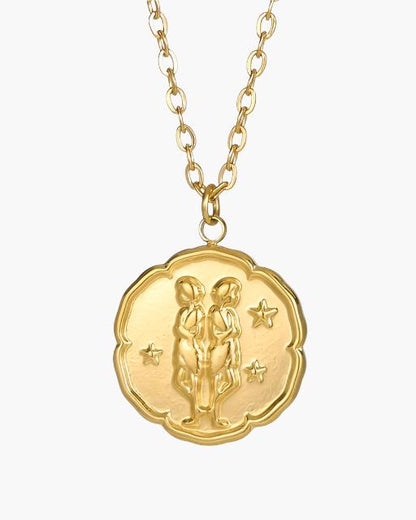 Zodiac Sign Necklace - Gold - Belfaire & Co.
