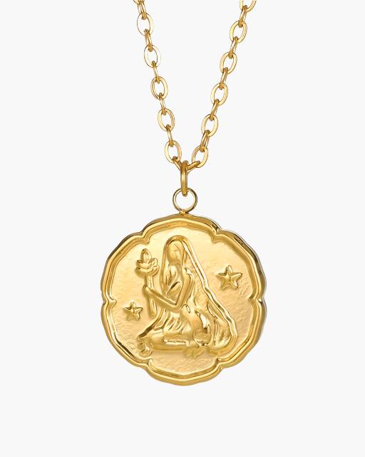 Zodiac Sign Necklace - Gold - Belfaire & Co.