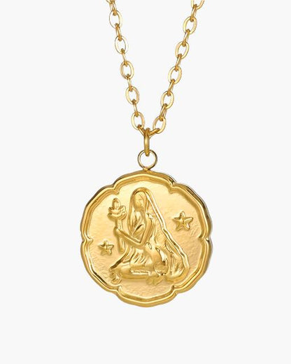 Zodiac Sign Necklace - Gold - Belfaire & Co.