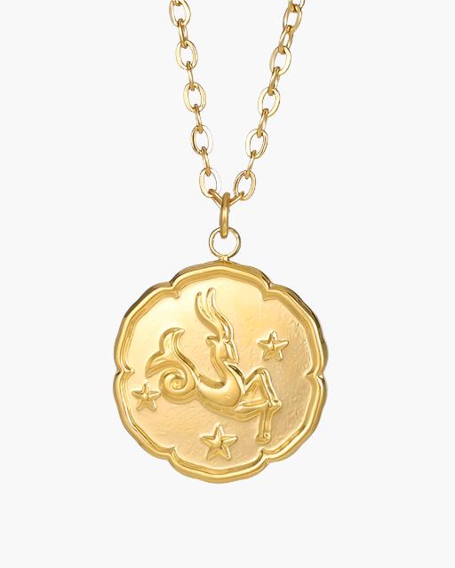 Zodiac Sign Necklace - Gold - Belfaire & Co.