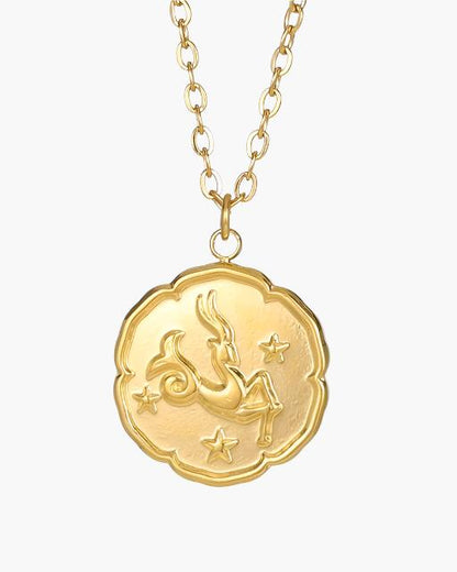 Zodiac Sign Necklace - Gold - Belfaire & Co.