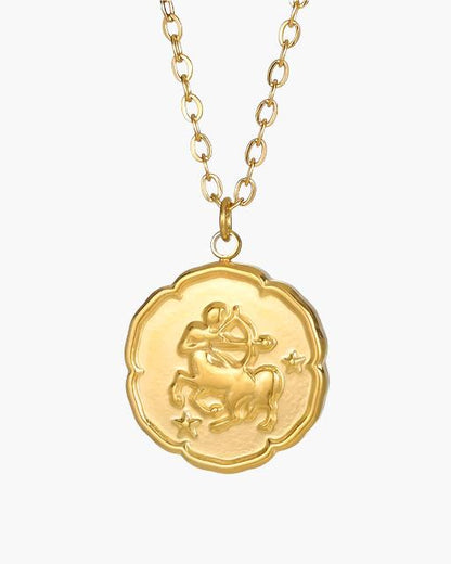 Zodiac Sign Necklace - Gold - Belfaire & Co.