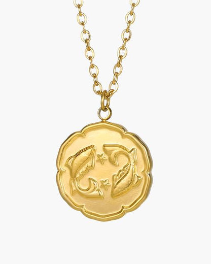 Zodiac Sign Necklace - Gold - Belfaire & Co.