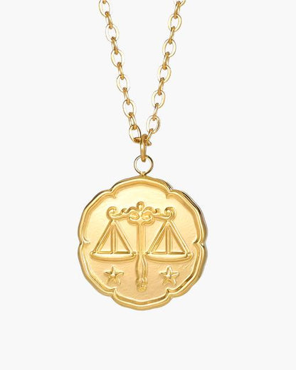 Zodiac Sign Necklace - Gold - Belfaire & Co.