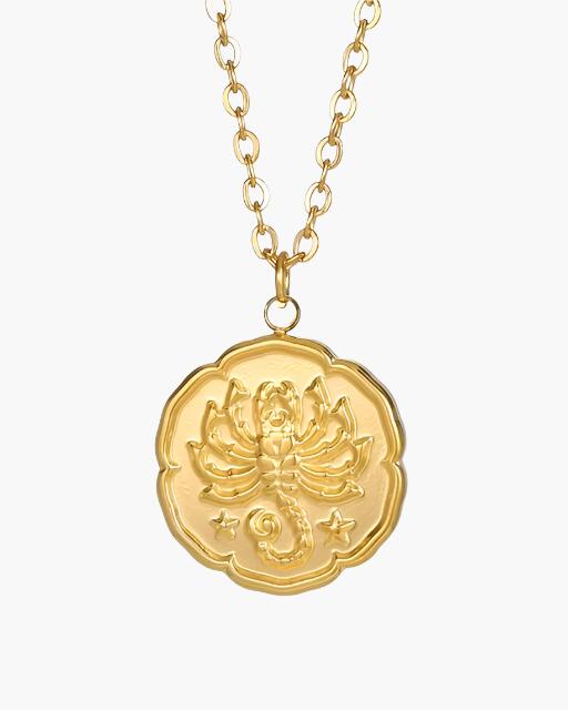 Zodiac Sign Necklace - Gold - Belfaire & Co.